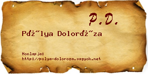 Pólya Doloróza névjegykártya